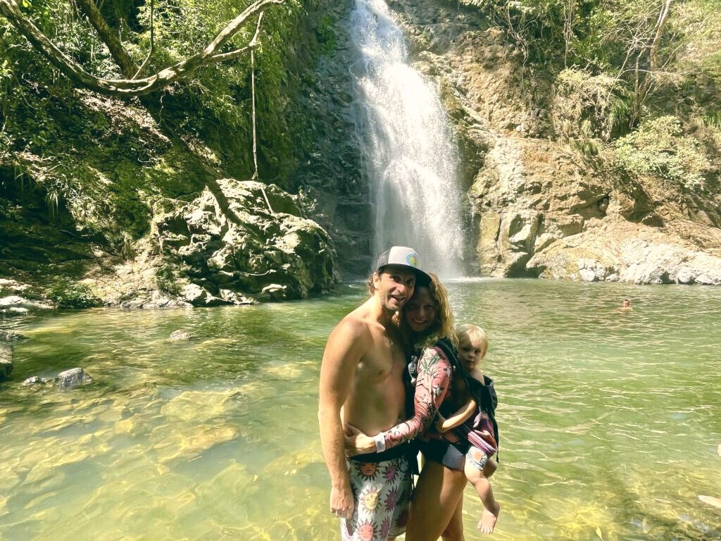 A jungle waterfall on a national-park hike.